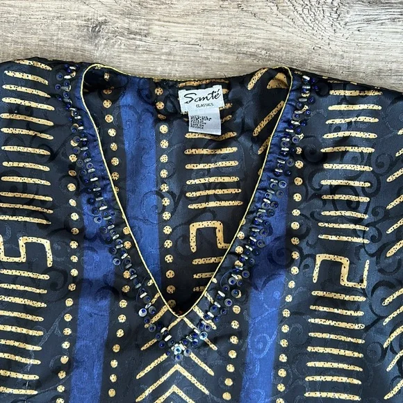 Sante satin kaftan / caftan one size - Picture 3 of 4